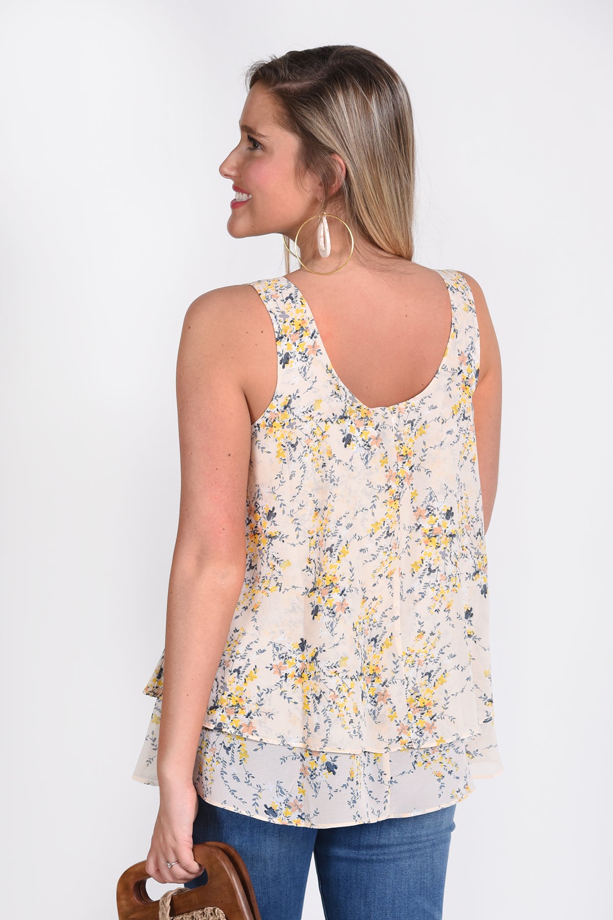 IN THE MOMENT TOP -FLORAL - Dear Stella Boutique