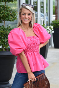 THE LIGHT OF DAY TOP -PINK