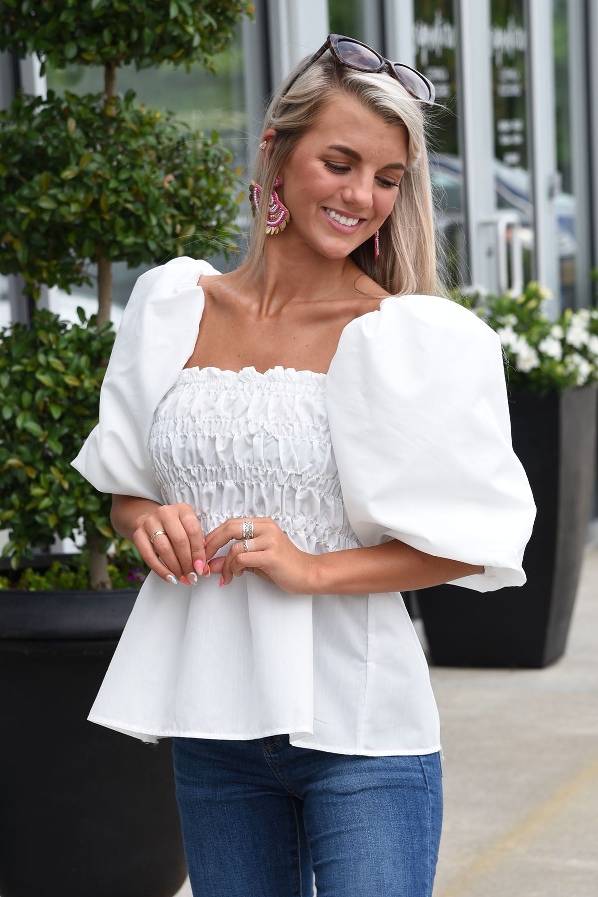 THE LIGHT OF DAY TOP -WHITE