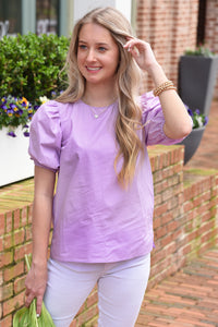 IT'S A GIVEN TOP -LILAC