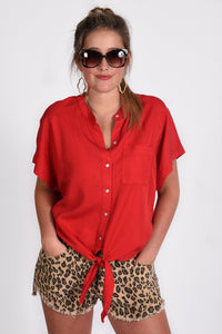 TELL THE TRUTH TOP- CHERRY - Dear Stella Boutique