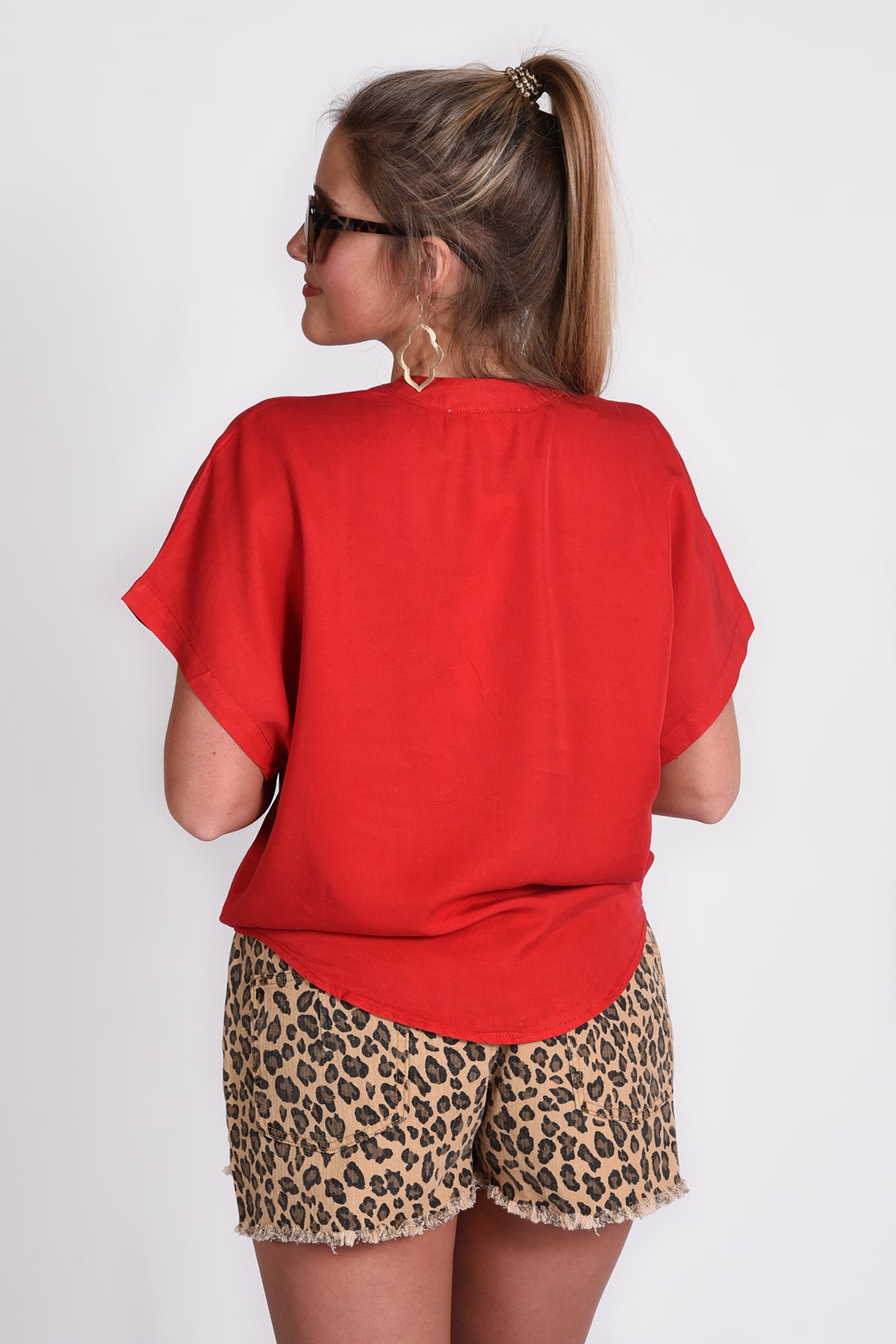 TELL THE TRUTH TOP- CHERRY - Dear Stella Boutique