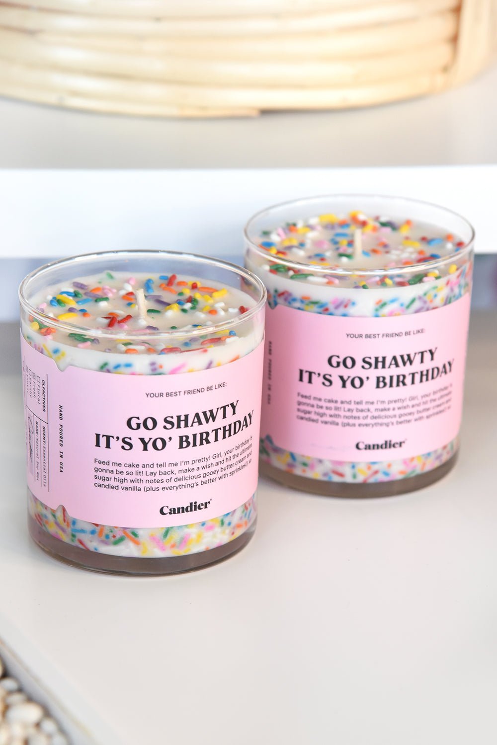 Go Shawty, It's Sherbert Day - 9oz Glass Jar Soy Candle - Vanilla Bean