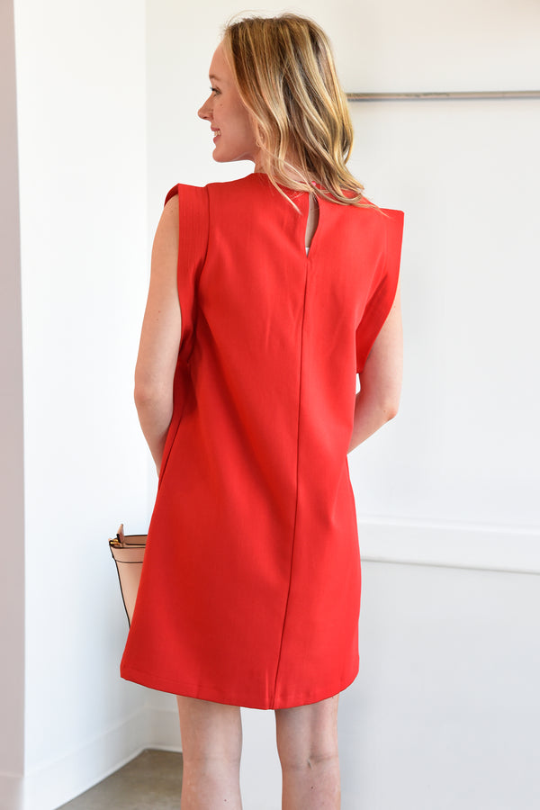 THML WON'T LOOK BACK DRESS -RED