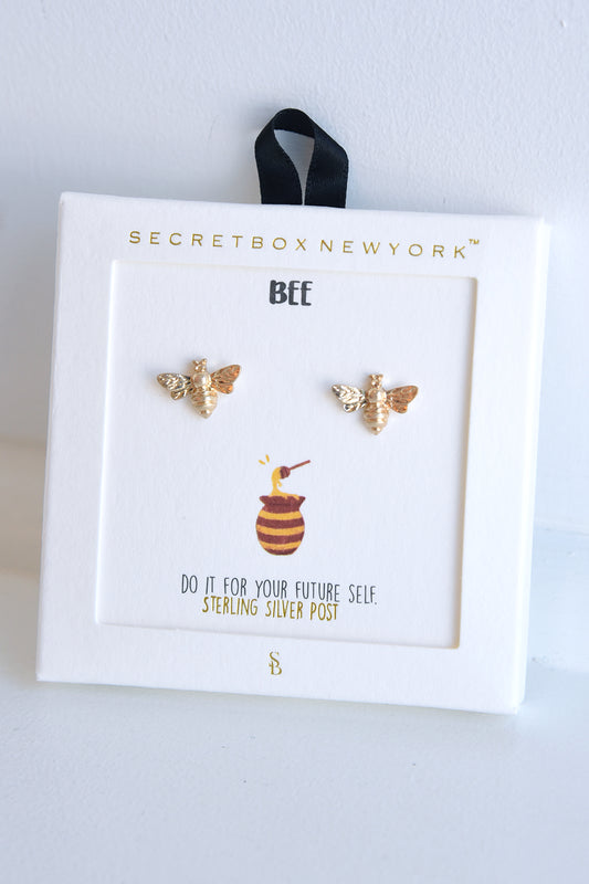 MINI BEE STUD EARRINGS