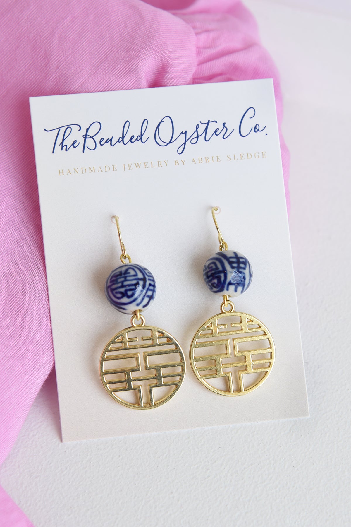 GOLD HAPPINESS CHINOISERIE EARRINGS