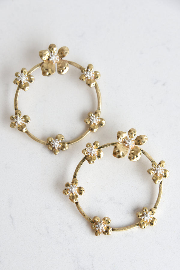 GARDEN HOOP EARRINGS - Dear Stella Boutique