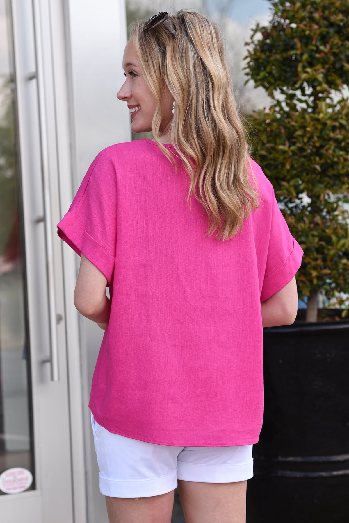 LOVELY DAY TOP -FUSCHIA