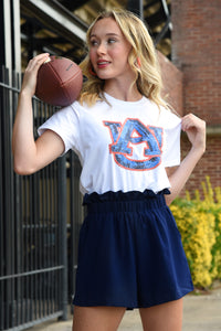 AUBURN SEQUIN TOP