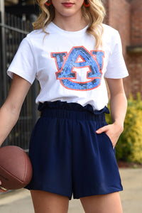 AUBURN SEQUIN TOP