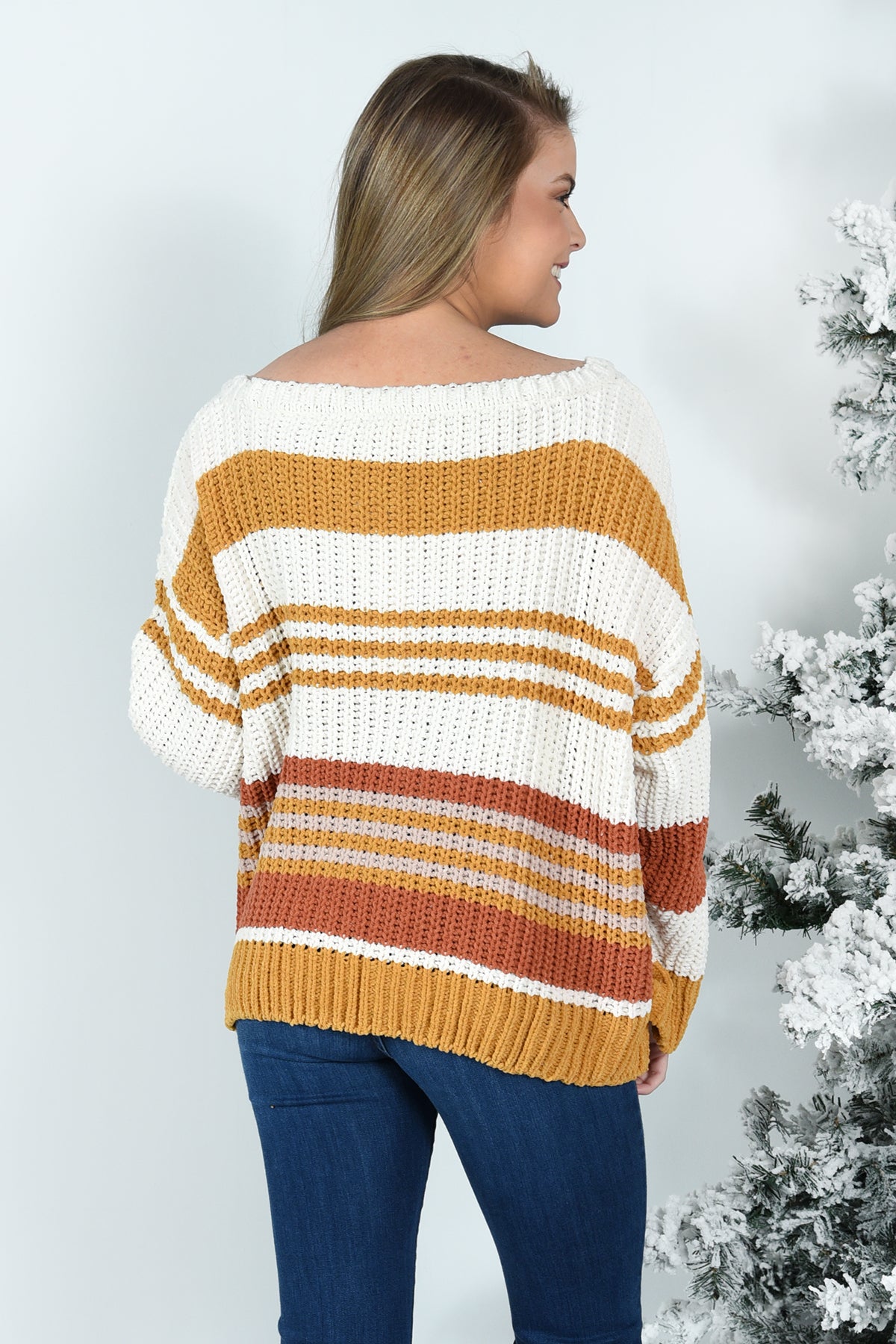 Tight 2025 striped sweater