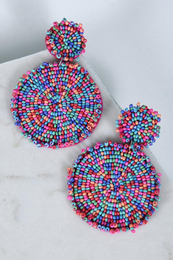 MULTI SEED BEAD EARRINGS - Dear Stella Boutique