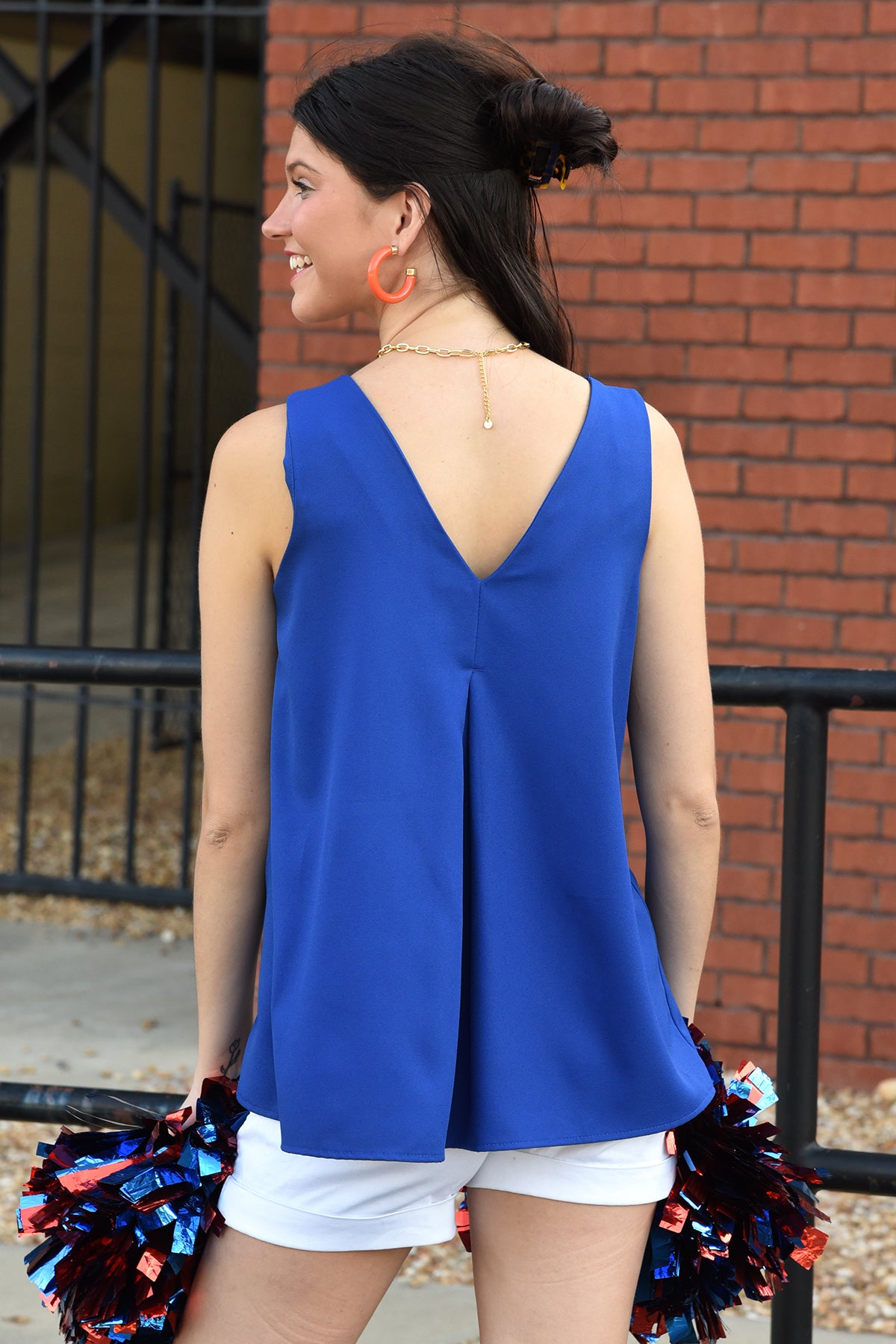 TRYING MY BEST TANK- ROYAL BLUE