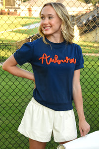 AUBURN SCRIPT TOP