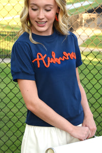 AUBURN SCRIPT TOP