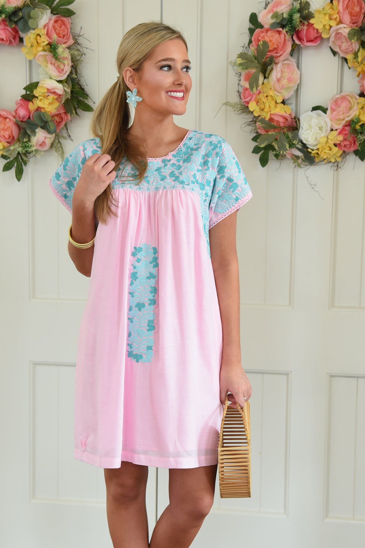 J marie shop embroidered dress