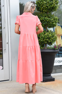 SUMMER OF LOVE DRESS-CORAL