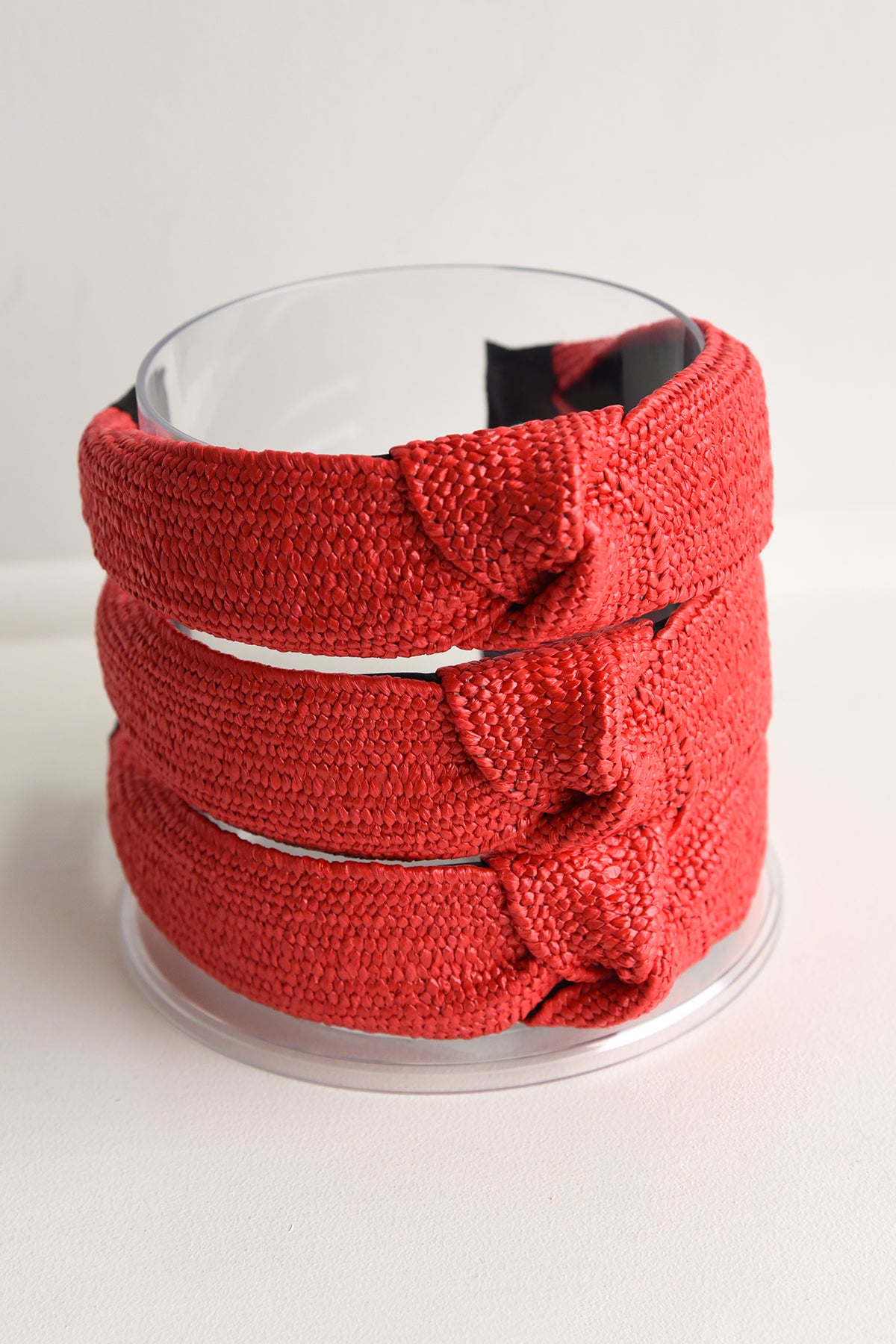 RED KNOTTED HEADBAND