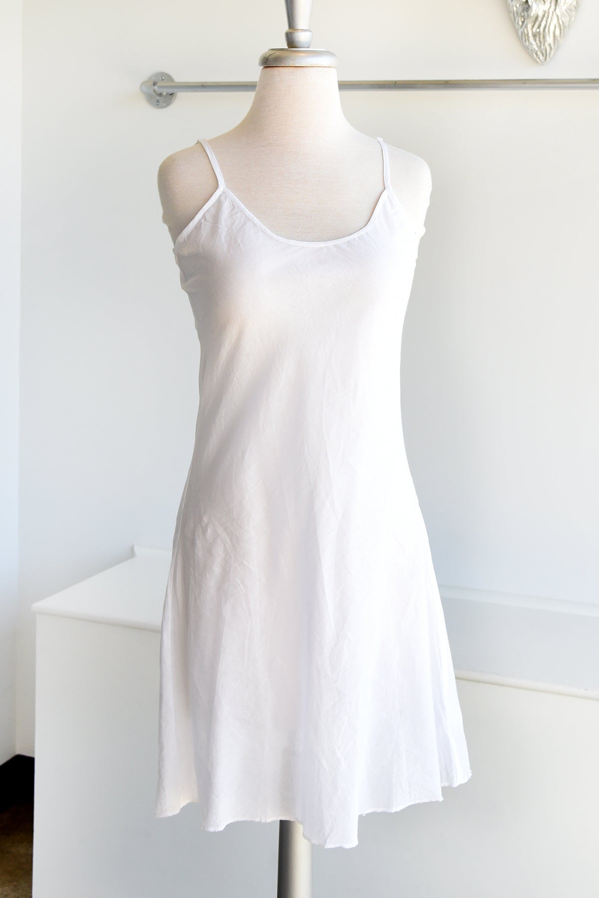 Long white outlet cotton slip