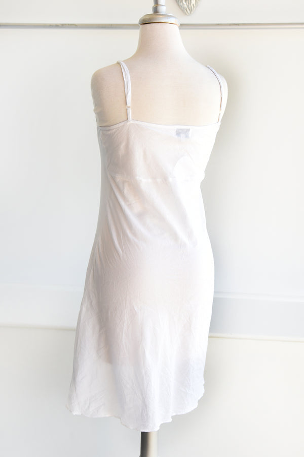 WHITE COTTON SLIP