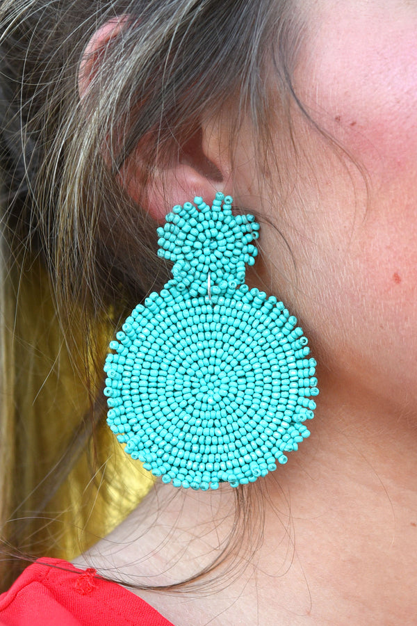 SEED BEAD DISK EARRINGS - Dear Stella Boutique