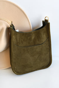 AHDORNED ARMY SUEDE MINI MESSENGER