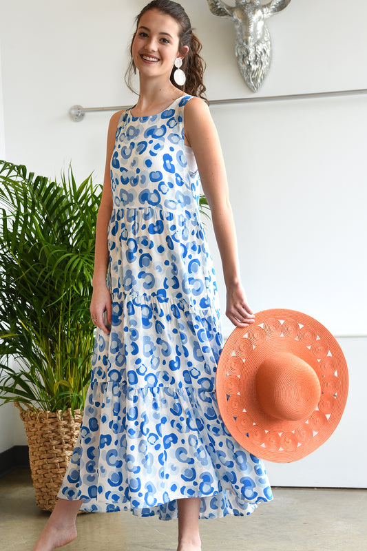 LAYNE DRESS -BLUE