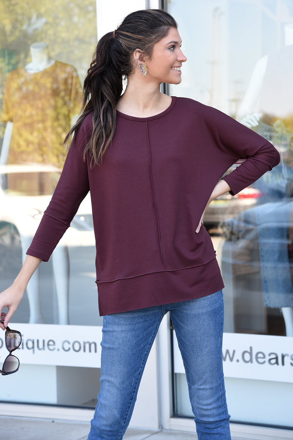 SPANX PERFECT LENGTH TOP -HICKORY ROGUE