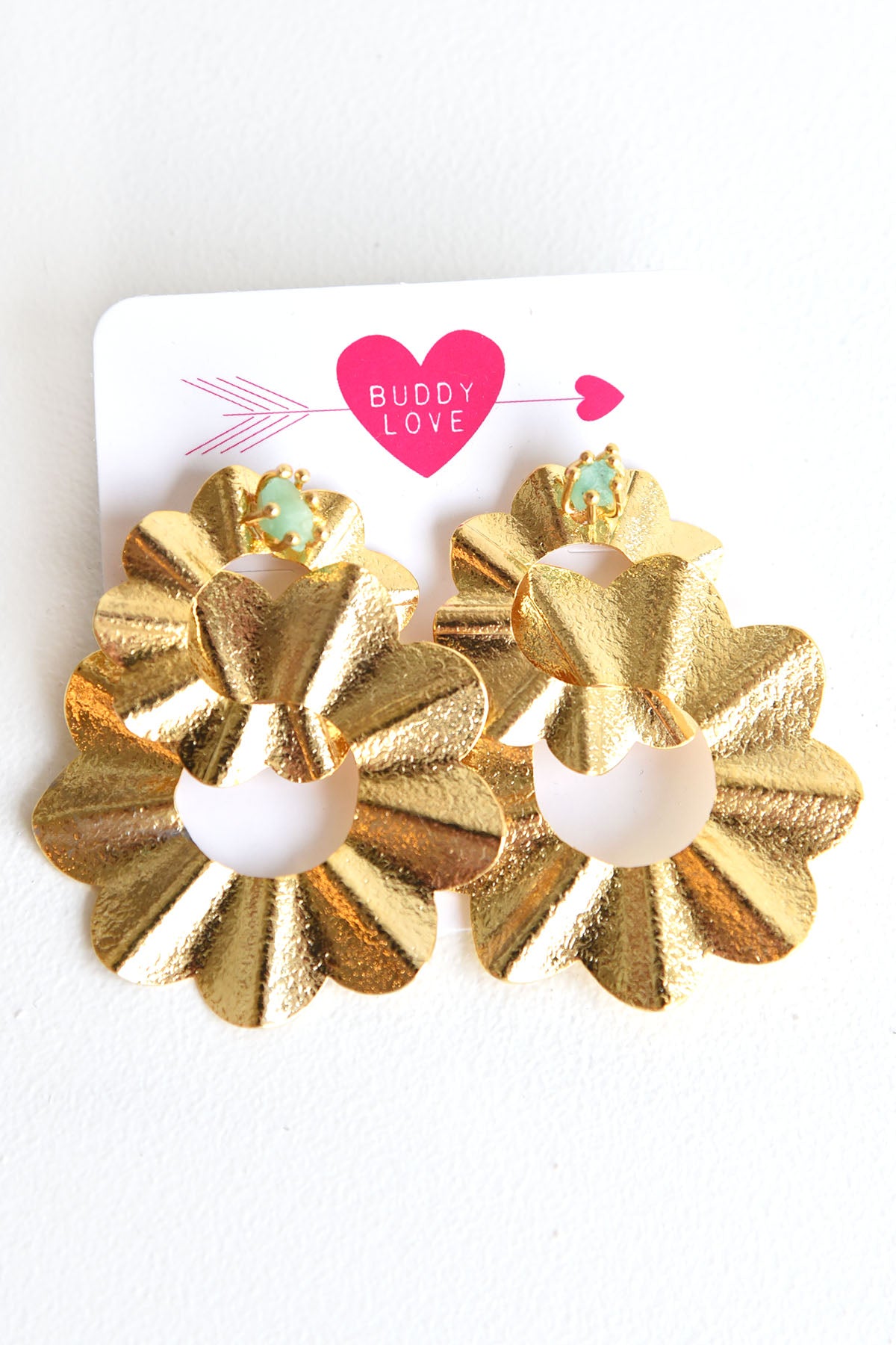 BUDDY LOVE GOLD DISK EARRINGS - Dear Stella Boutique