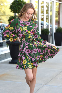EVERLY FLORAL DRESS