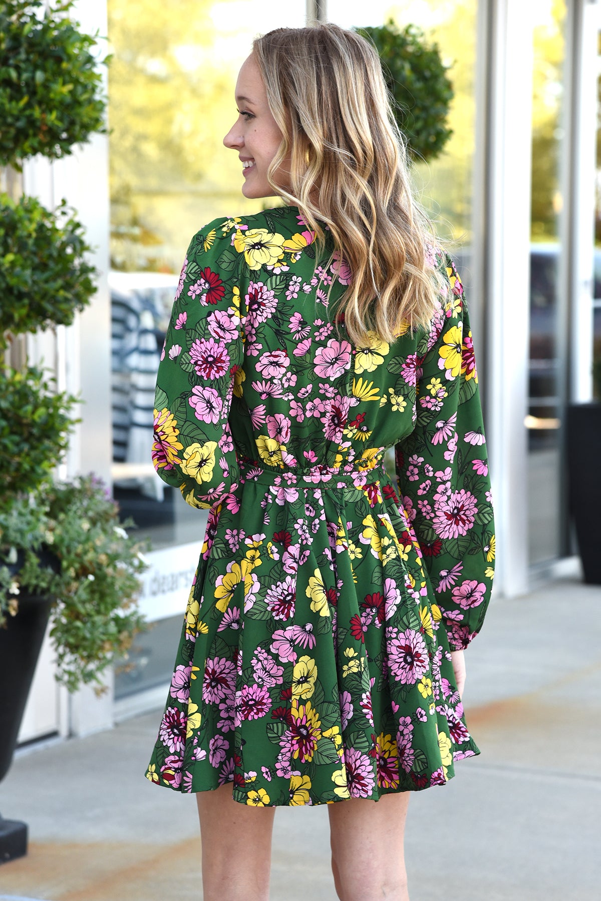 Everly floral sale dress