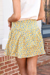 NOT YOUR AVERAGE GIRL SKIRT -YELLOW