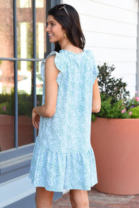 NORA DRESS -BLUE