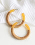 GOLD WRAPPED HOOP EARRINGS