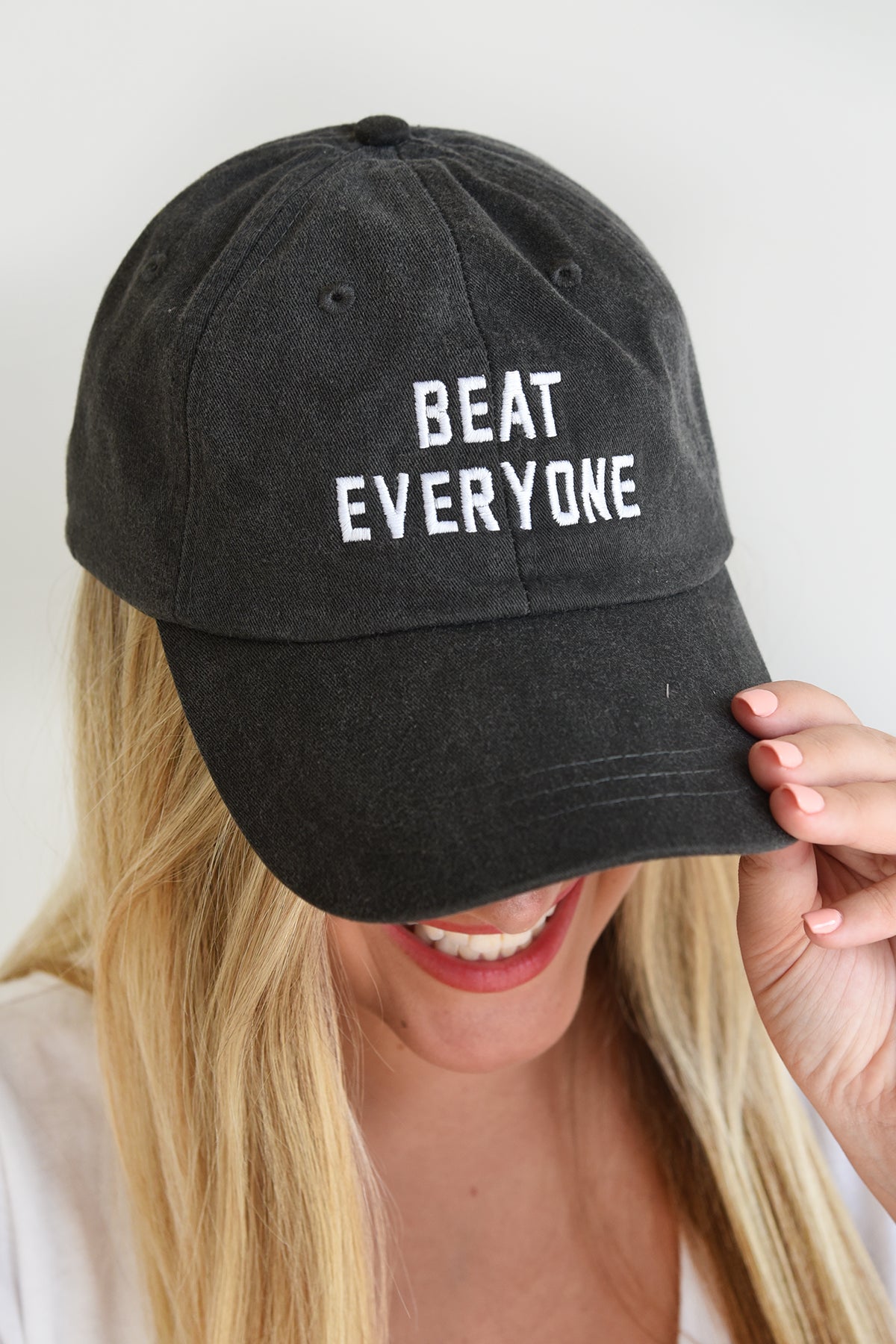 BEAT EVERYONE HAT -BLACK - Dear Stella Boutique