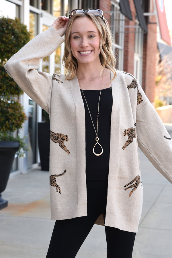 ON THE PROWL CARDIGAN