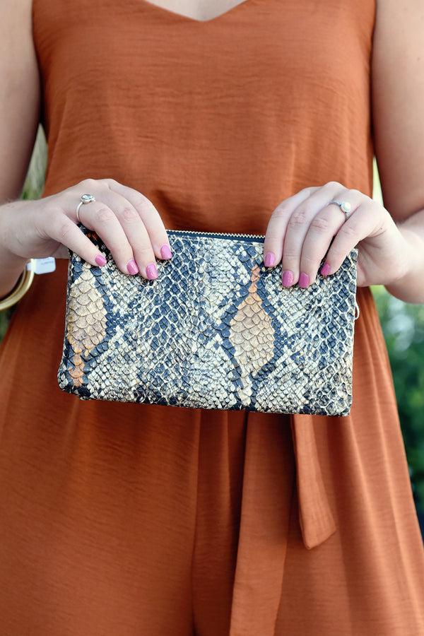 SNAKE CLUTCH - Dear Stella Boutique