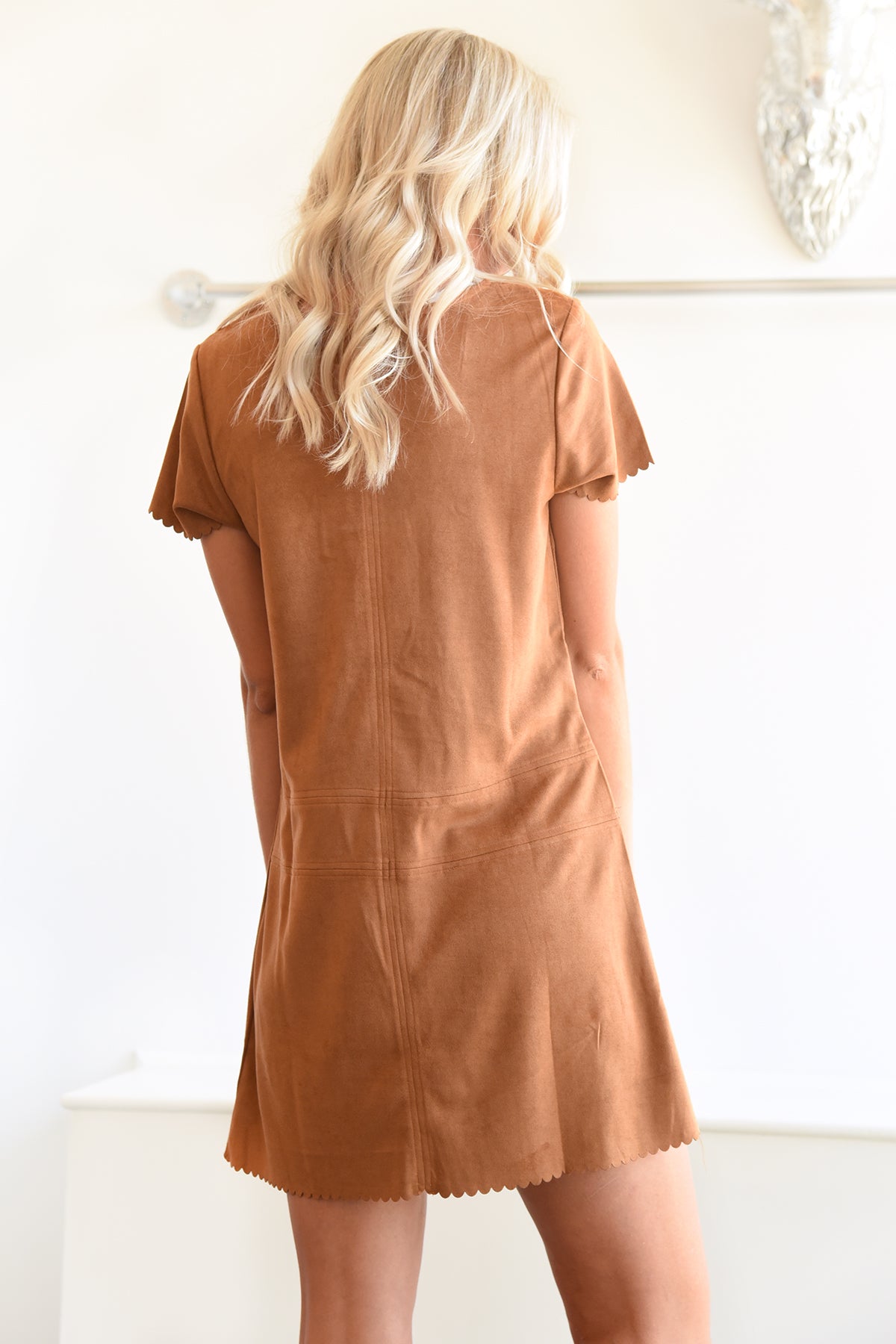 PURE SIMPLICITY DRESS -CAMEL - Dear Stella Boutique