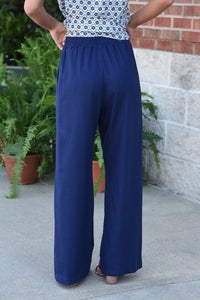 COOL FOR THE SUMMER PANTS - NAVY