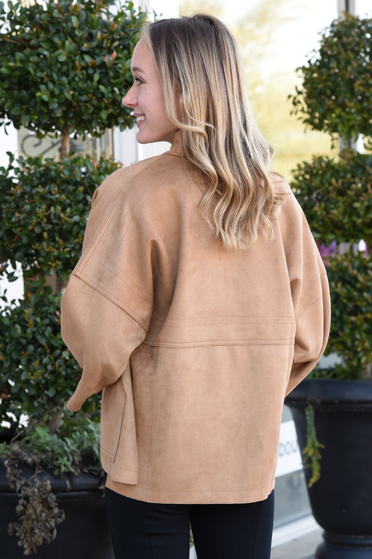 THML SMOOTH AS SUEDE JACKET- CAMEL
