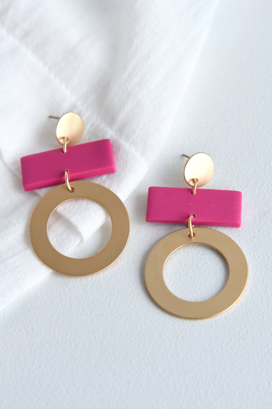 RORY EARRINGS -PINK