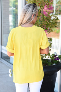 KEEP IT SIMPLE TOP -YELLOW