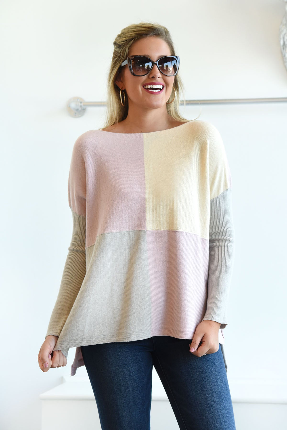 ONE THING RIGHT SWEATER -PINK - Dear Stella Boutique
