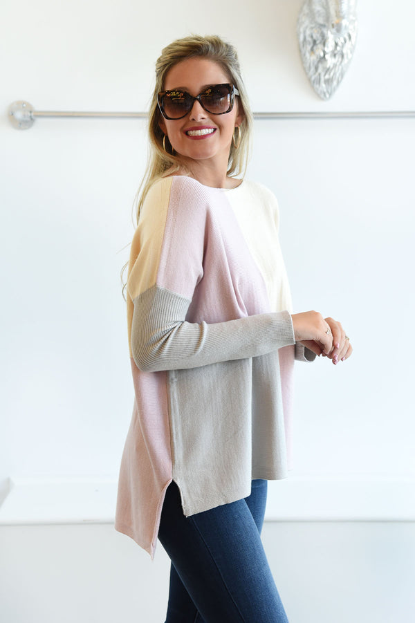 ONE THING RIGHT SWEATER -PINK - Dear Stella Boutique