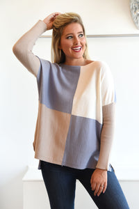 ONE THING RIGHT SWEATER -PURPLE - Dear Stella Boutique