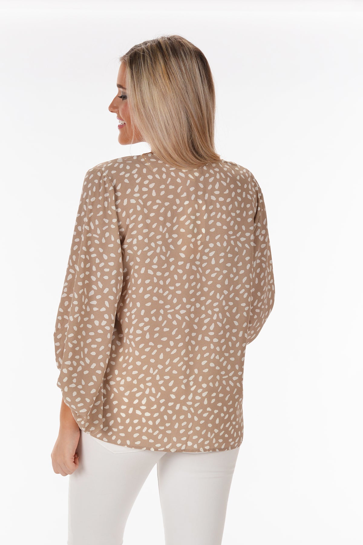 WAITING ON YOUR LOVE TOP -LATTE - Dear Stella Boutique