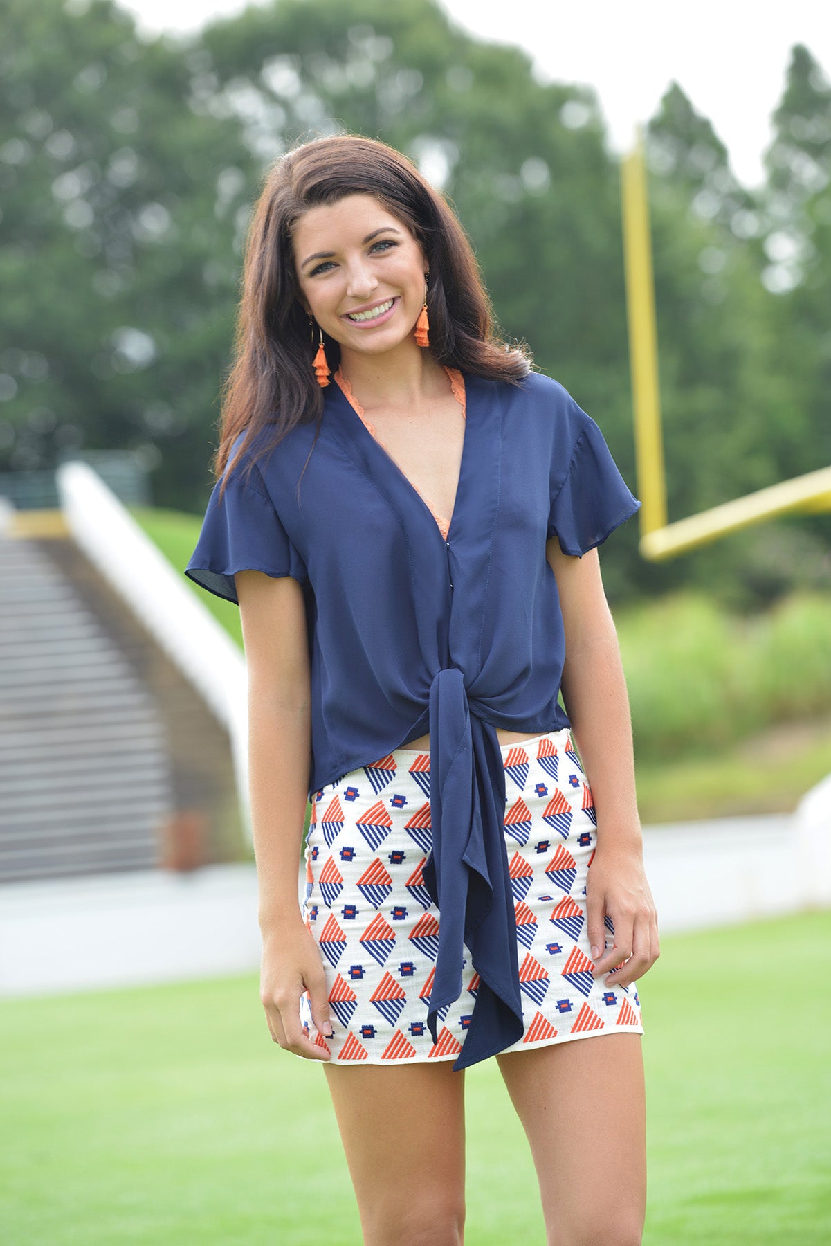 BUDDY LOVE RAH RAH TOP -NAVY - Dear Stella Boutique