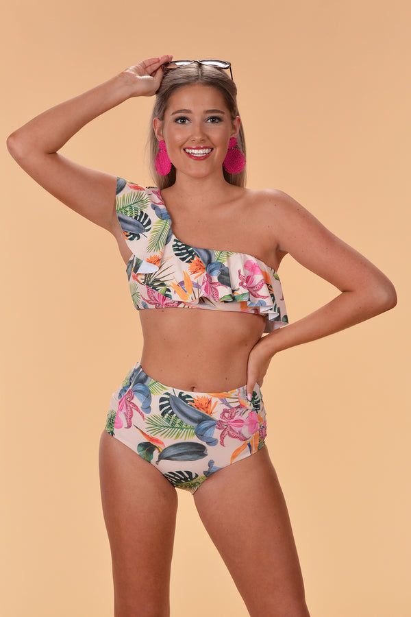 TROPICAL DESTINATION BIKINI TOP - Dear Stella Boutique