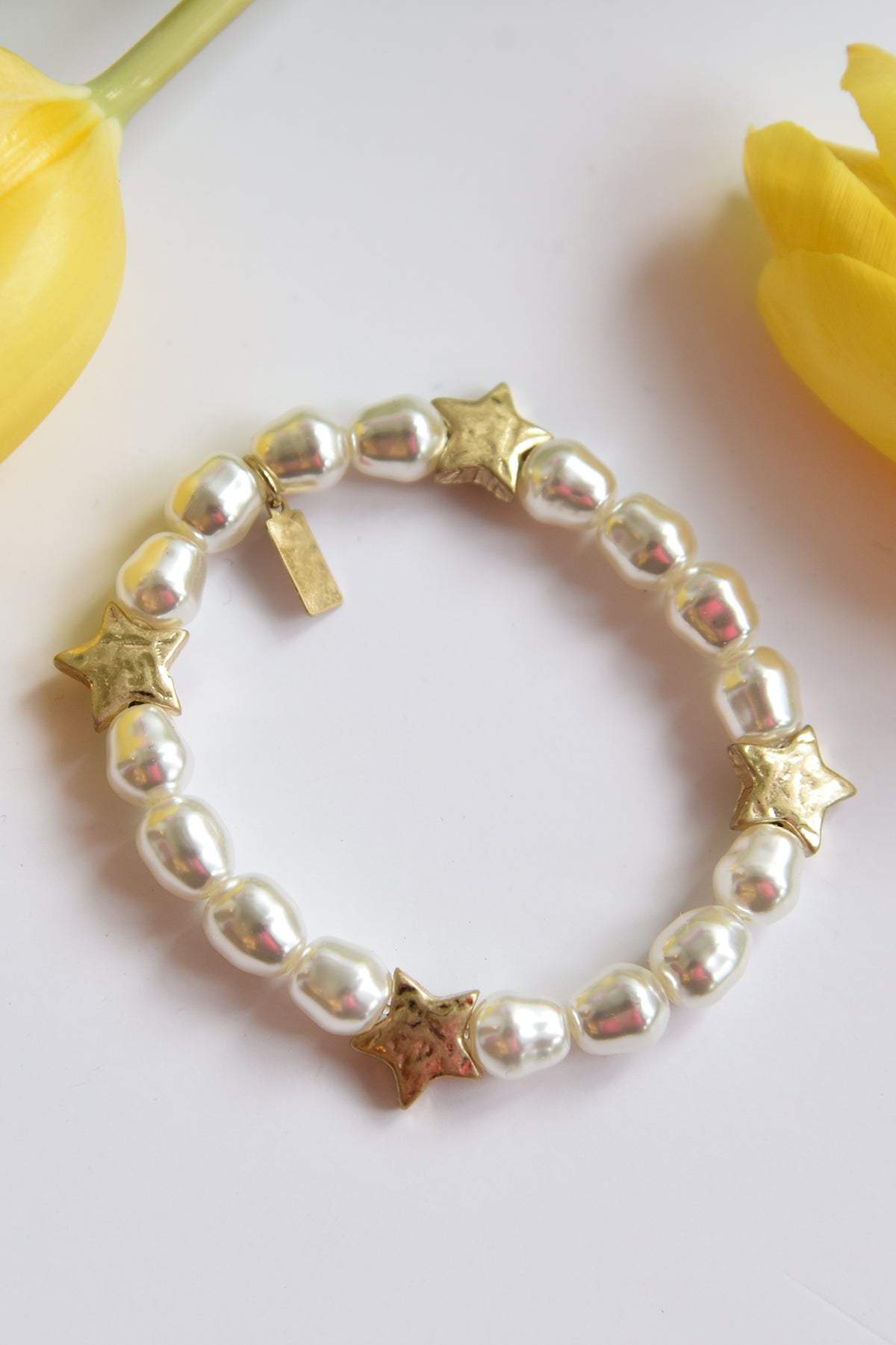PEARL BRACELET -STAR - Dear Stella Boutique