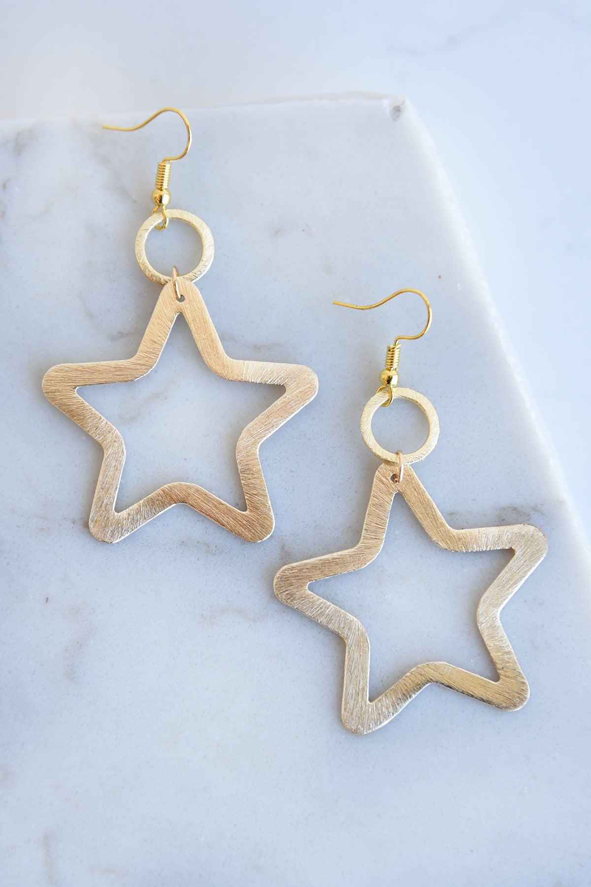 GOLD STAR EARRINGS - Dear Stella Boutique